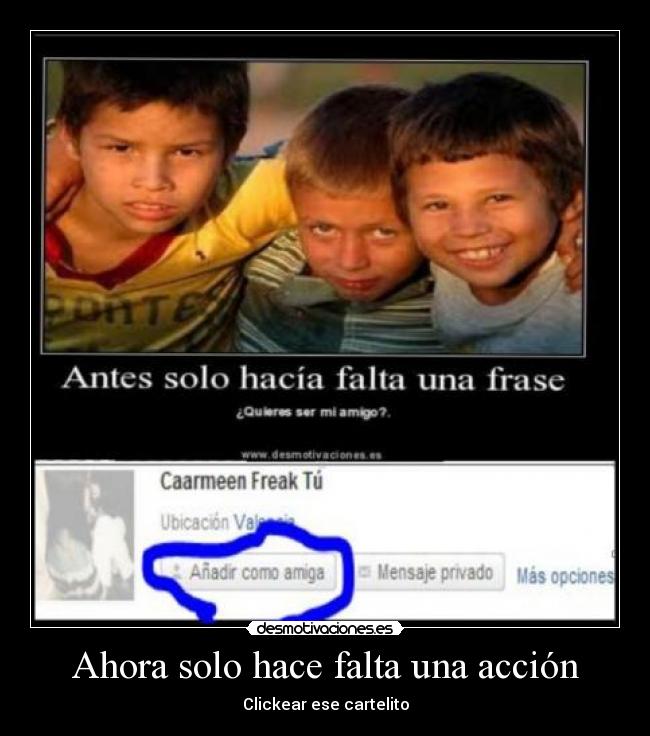 Ahora solo hace falta una acción - 