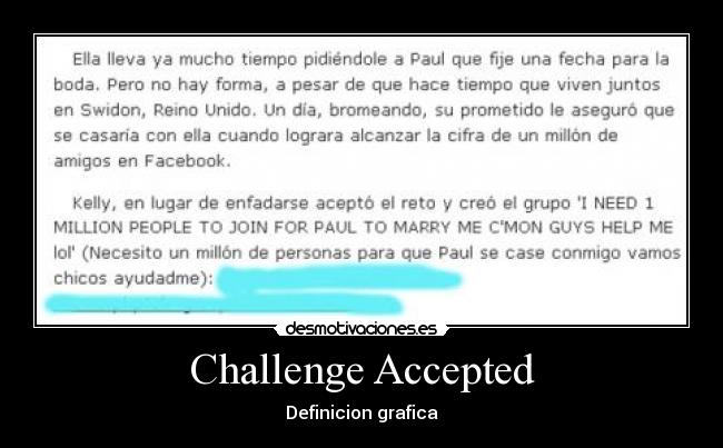 Challenge Accepted - Definicion grafica