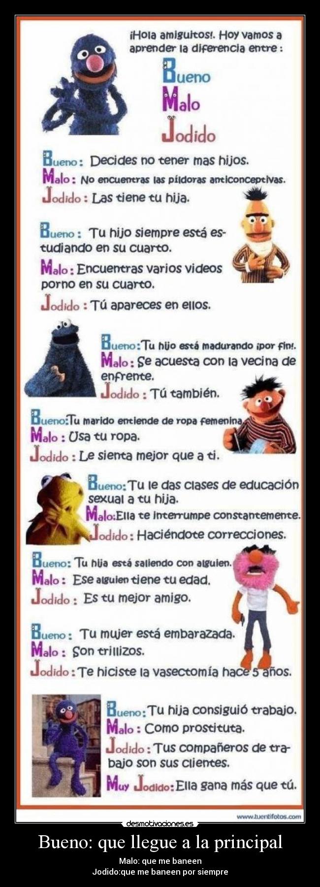 Bueno: que llegue a la principal - 