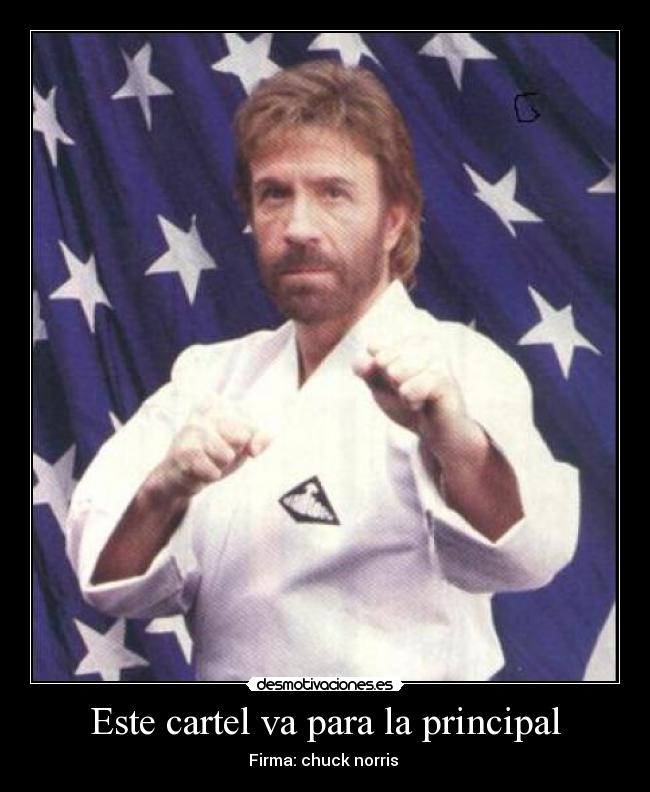 carteles chuck norris desmotivaciones