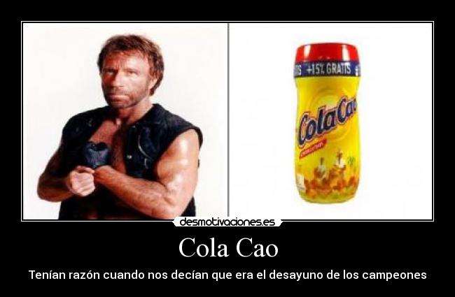 carteles chuck norris desayuno desmotivaciones