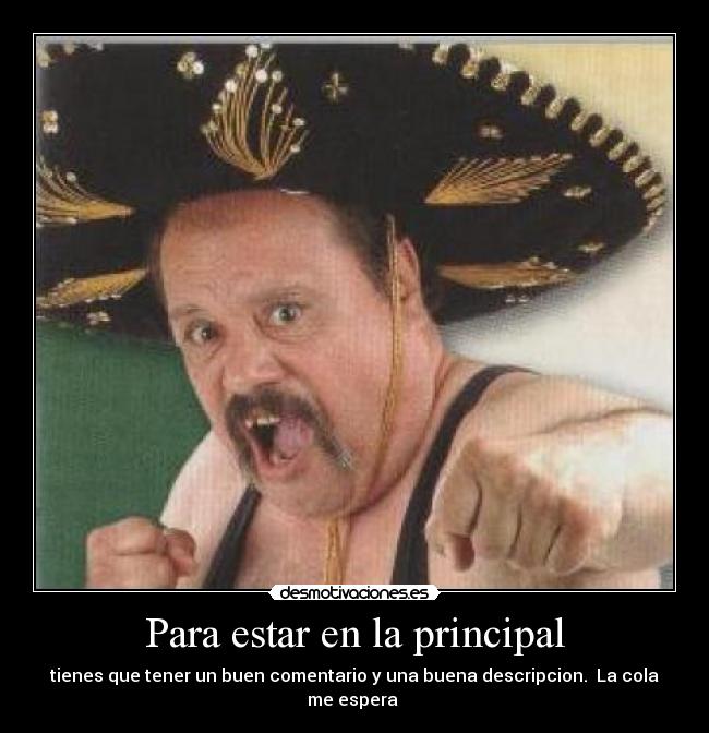 Para estar en la principal - 