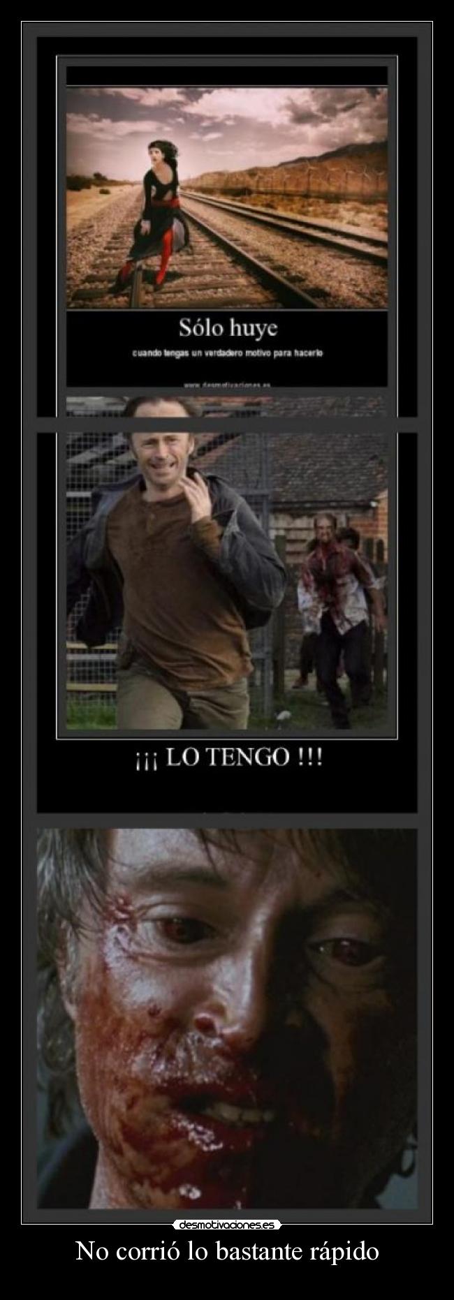 No corrió lo bastante rápido - 