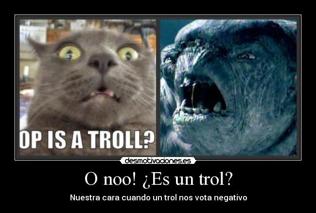 O noo! ¿Es un trol? -