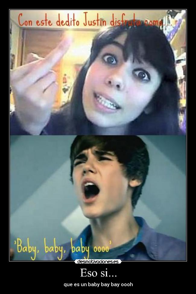 carteles fan belieber justin baby desmotivaciones