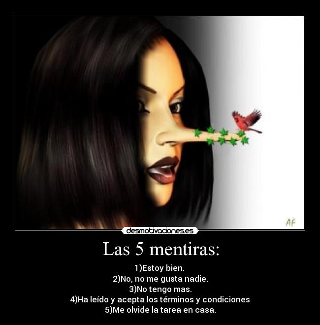 Las 5 mentiras: -