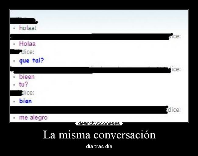 La misma conversación - 
