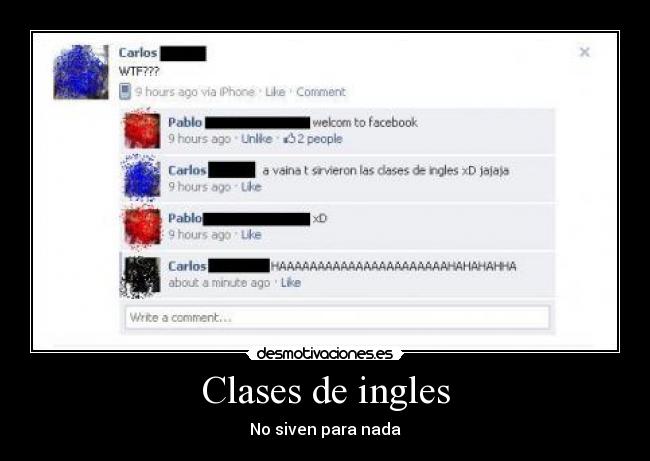 Clases de ingles - No siven para nada