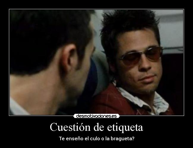 Cuestión de etiqueta -