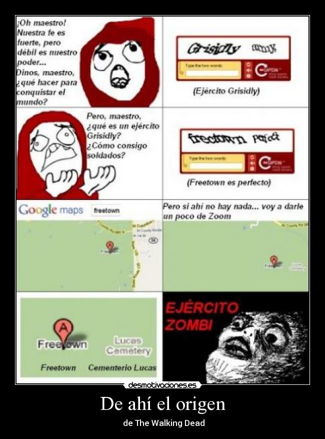 De ahí el origen - de The Walking Dead