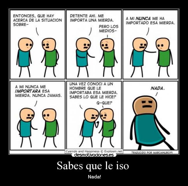 Sabes que le iso  - 