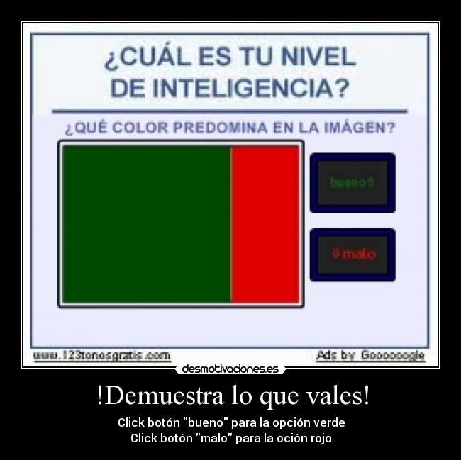 !Demuestra lo que vales! -