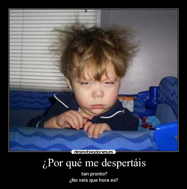 ¿Por qué me despertáis -