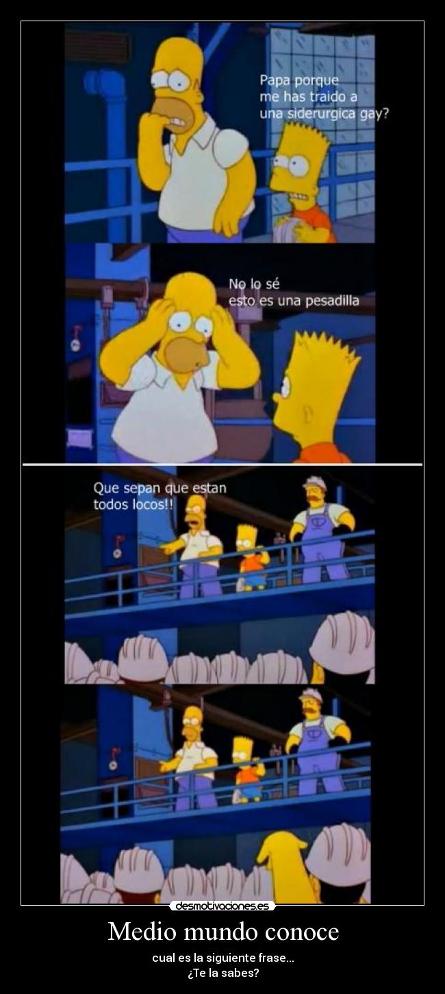 Medio mundo conoce -