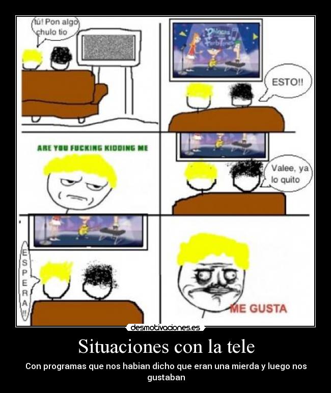 Situaciones con la tele -
