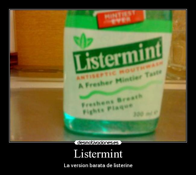 Listermint - La version barata de listerine