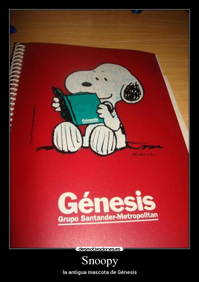 Snoopy - la antigua mascota de Génesis