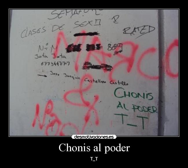 Chonis al poder - T_T