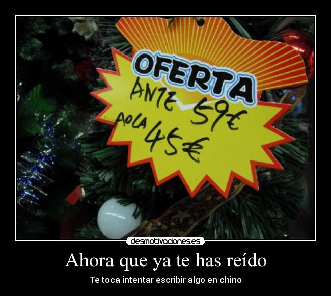 Ahora que ya te has reído - 