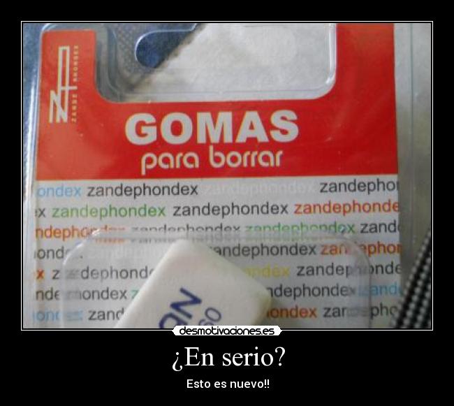 ¿En serio? -