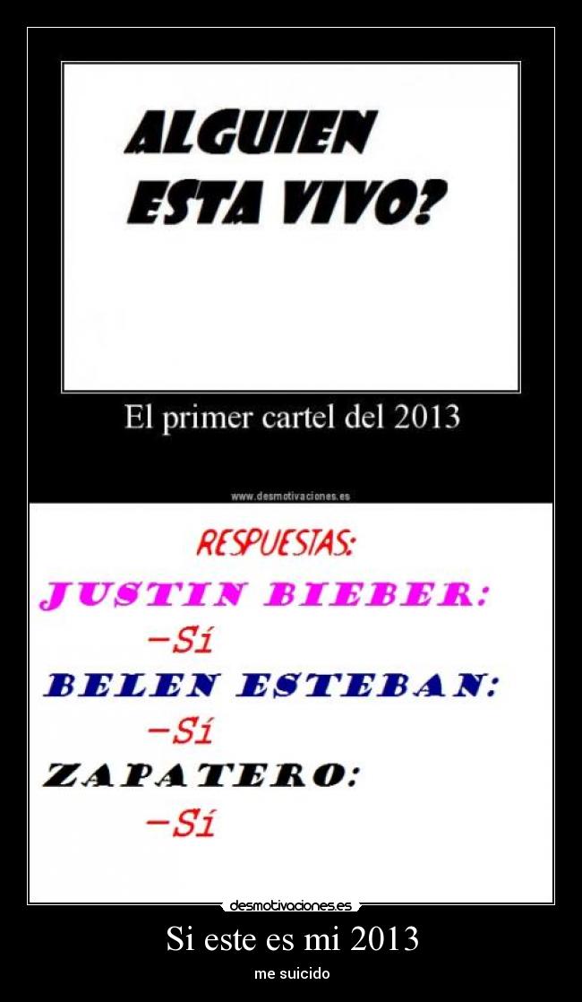 Si este es mi 2013 -