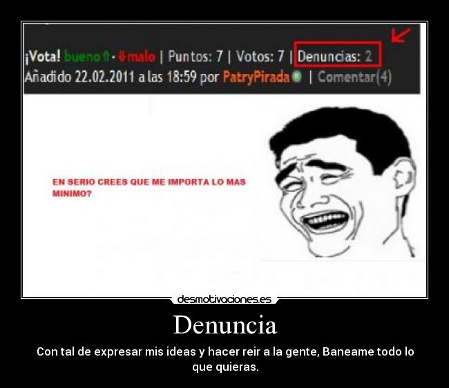 carteles denuncia desmotivaciones