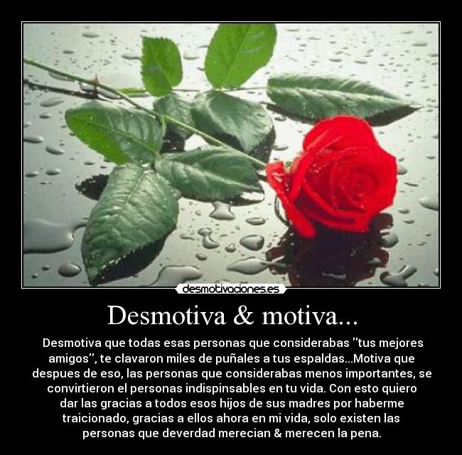 Desmotiva & motiva... -