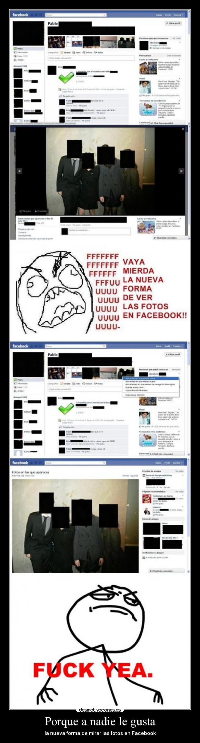 Porque a nadie le gusta - la nueva forma de mirar las fotos en Facebook