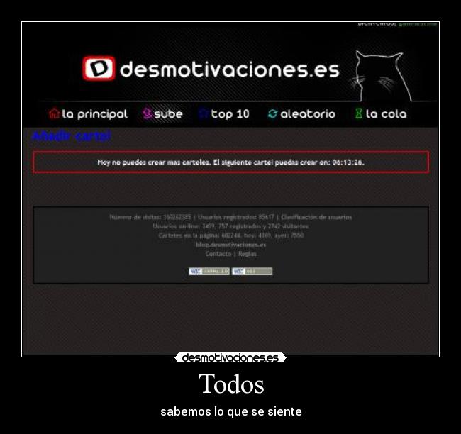 Todos - sabemos lo que se siente