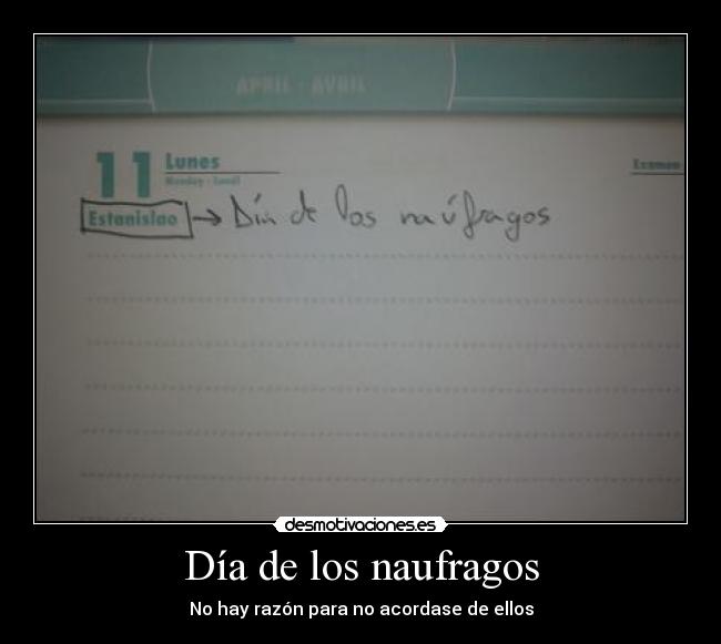 Día de los naufragos - 