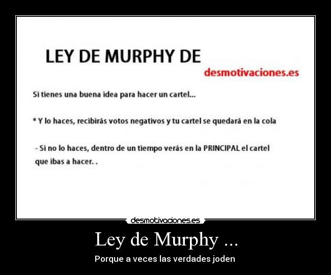 Ley de Murphy ... - 