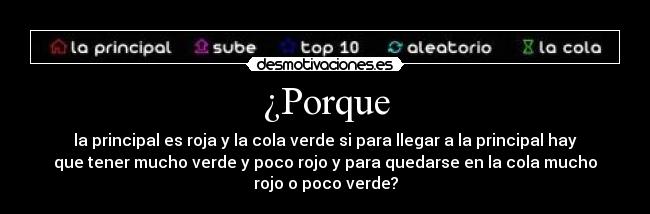 ¿Porque -