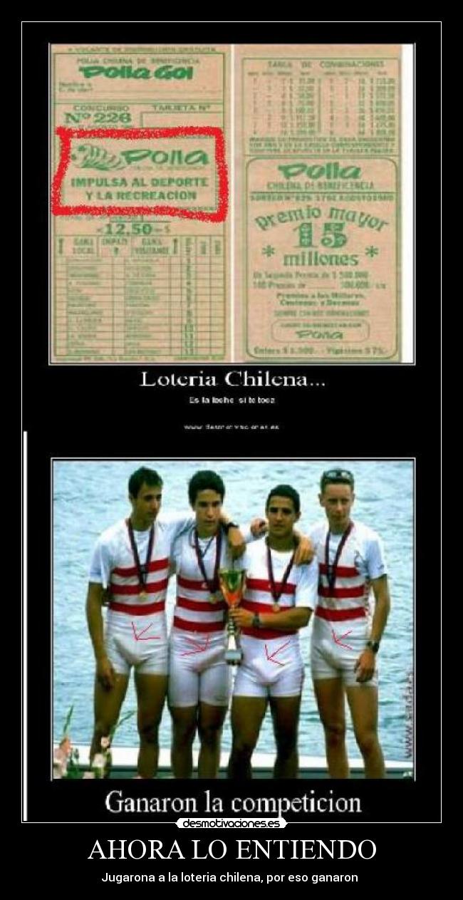 AHORA LO ENTIENDO - Jugarona a la loteria chilena, por eso ganaron
