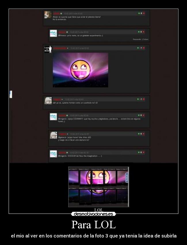 Para LOL - el mio al ver en los comentarios de la foto 3 que ya tenia la idea de subirla