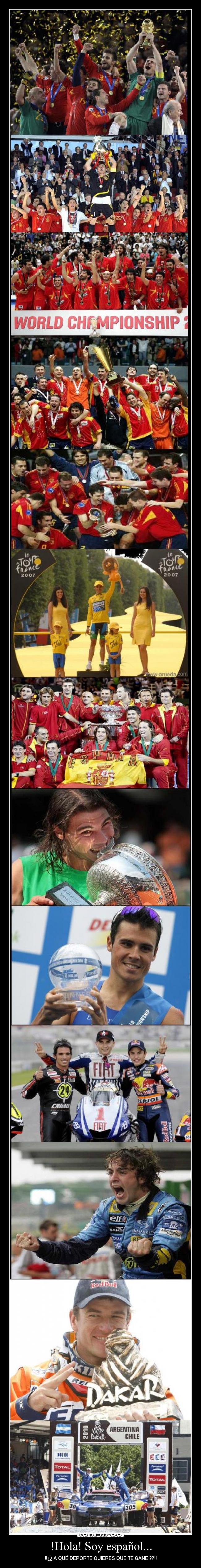 !Hola! Soy español... - !!¿¿ A QUÉ DEPORTE QUIERES QUE TE GANE ??!!