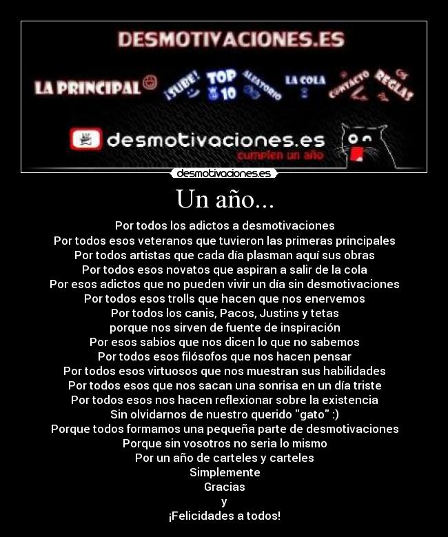 carteles desmotivaciones ano enhorabuena gracias felicidades cracks walt_k toston cartelon desmotivaciones