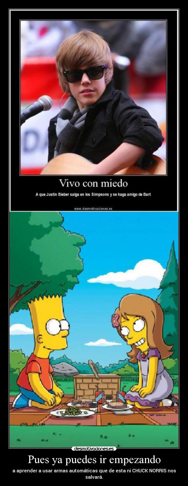 Pues ya puedes ir empezando - a aprender a usar armas automáticas que de esta ni CHUCK NORRIS nos salvará.