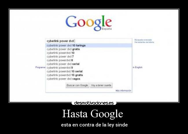 Hasta Google -