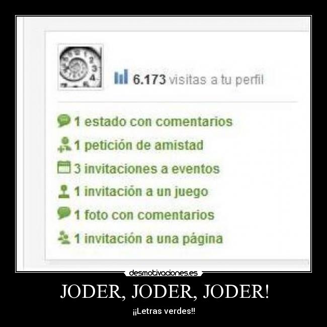 JODER, JODER, JODER! -