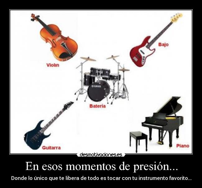 En esos momentos de presión... -