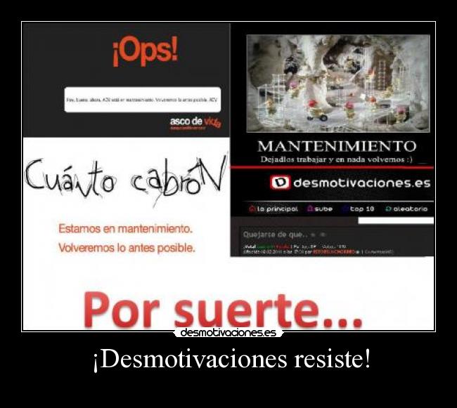¡Desmotivaciones resiste! - 