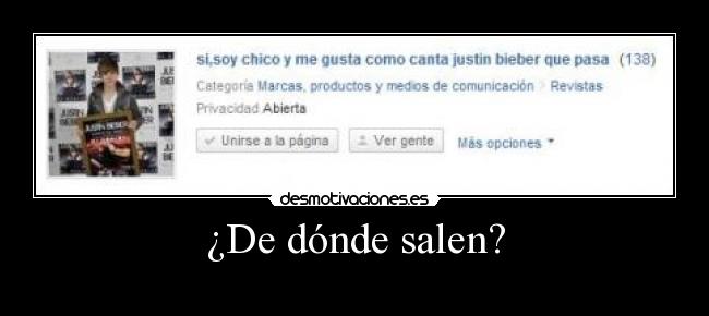 ¿De dónde salen? - 