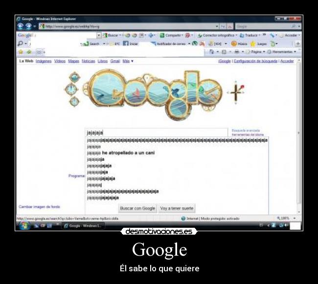 Google - Él sabe lo que quiere