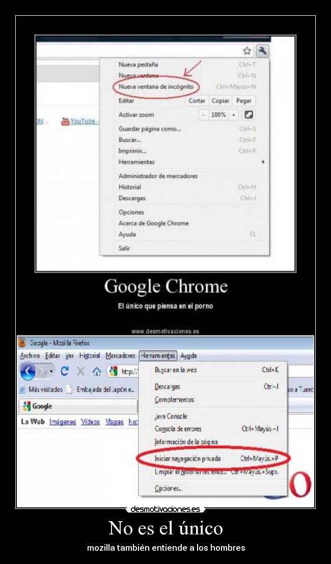 No es el único - mozilla también entiende a los hombres