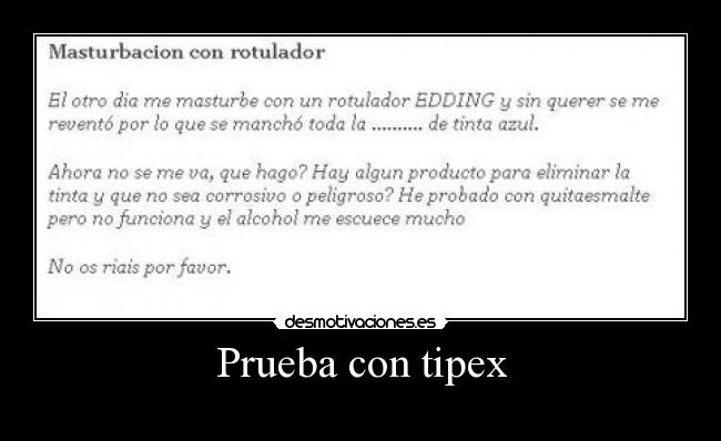 Prueba con tipex -