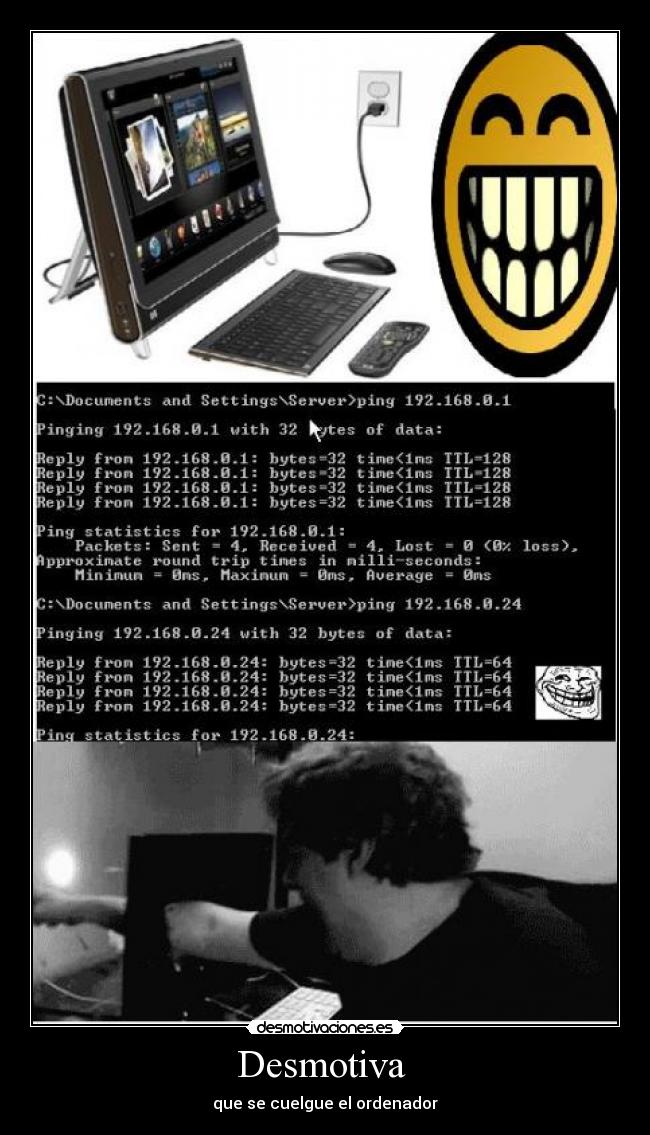 Desmotiva - que se cuelgue el ordenador