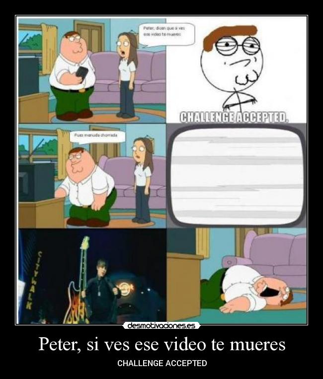 Peter, si ves ese video te mueres - CHALLENGE ACCEPTED