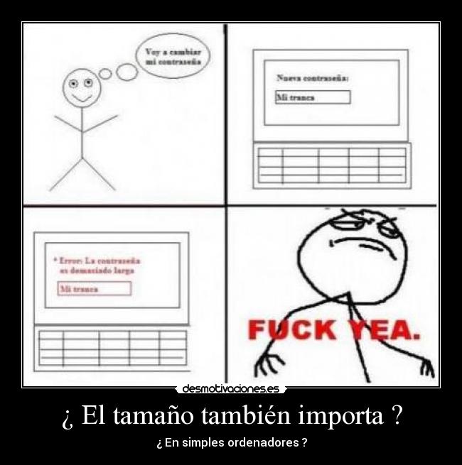 ¿ El tamaño también importa ? - 
