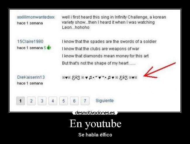 En youtube - Se habla élfico