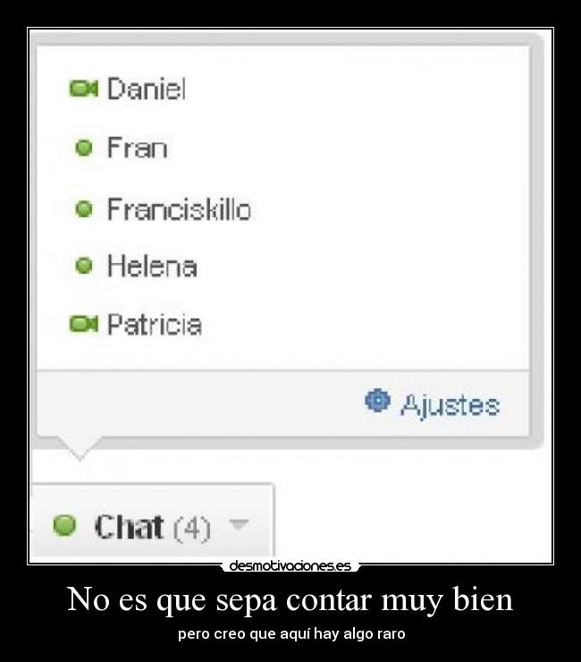 No es que sepa contar muy bien - pero creo que aquí hay algo raro